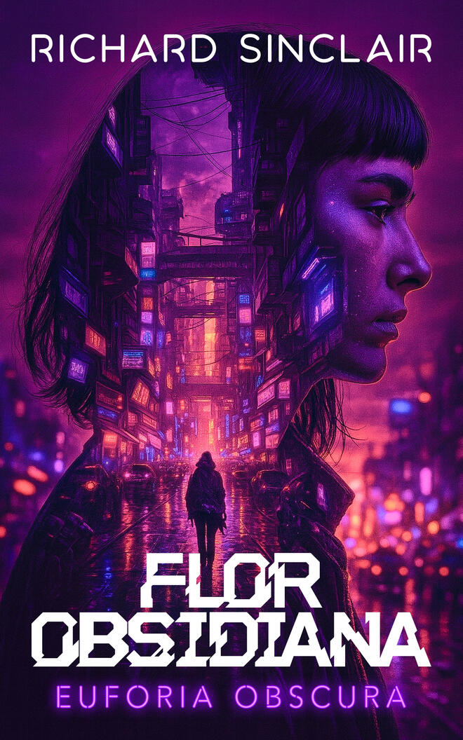 Capa de Flor Obsidiana: Euforia Obscura, de Richard Sinclair